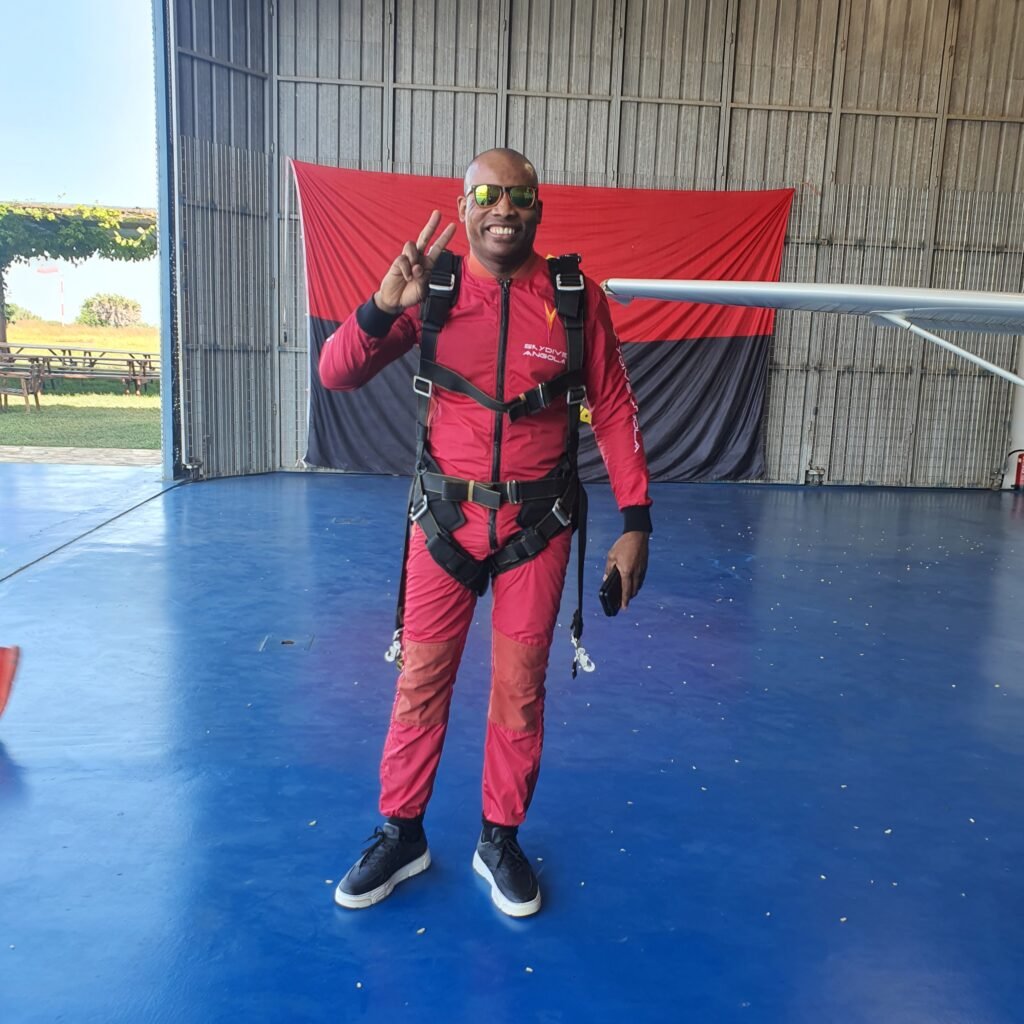 Bento dos Santos salto de paraqueda